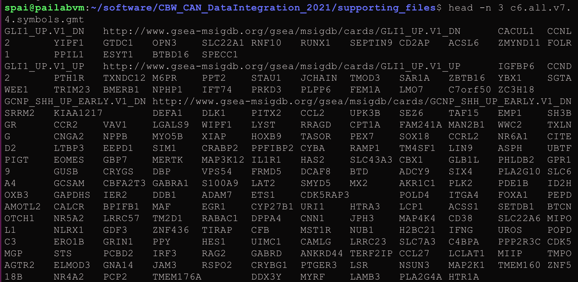 Lab 2: Example of GMT file format.